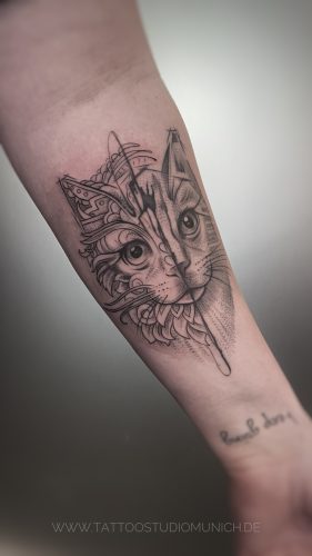 katzen tatoo unt Munich