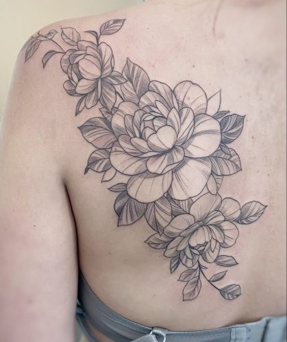 Blumen tatoo in Munchen