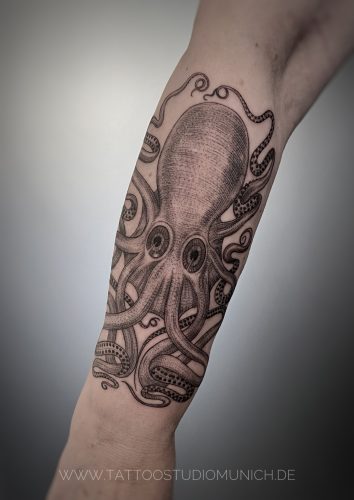 tatoo octopus in Munchen