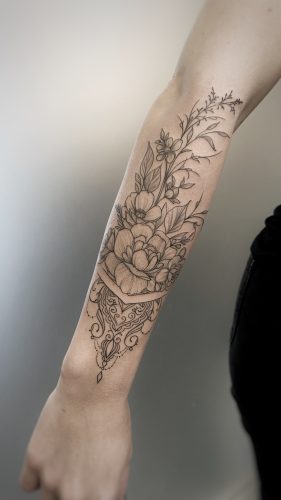 blumen henna mandala tattoo Germany Munich