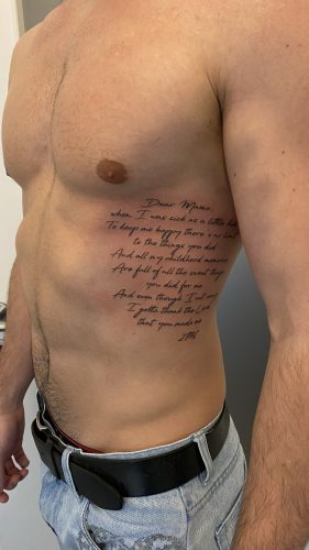tatoo buchstabe
